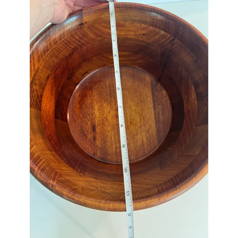 New Dark Wood Salad Bowl JL